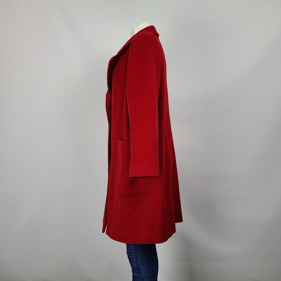 Vintage Eaton Red Wool Jacket Size L - Picture 6 of 11